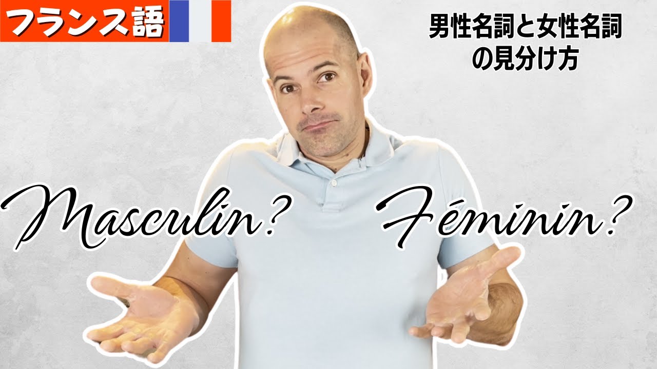 【フランス語】男性名詞と女性名詞の見分け方