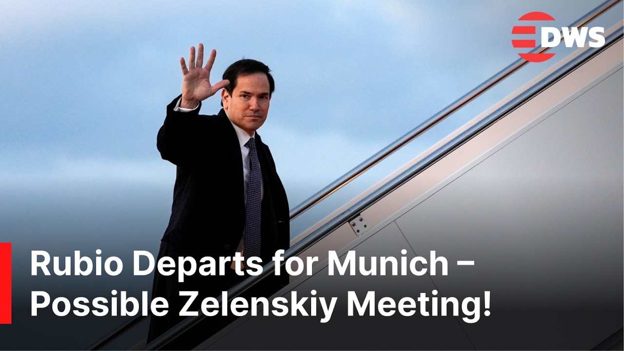 WATCH: Marco Rubio Departs for Munich Security Conference – Could Meet Zelenskiy | AC1Z
