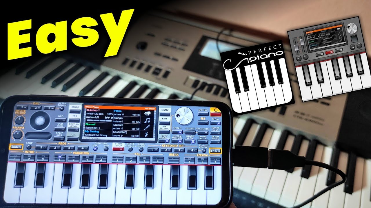 How To Connect ORG 2020, Perfect Piano With Keyboard | Easy Tutorial | Connect Piano With Phone