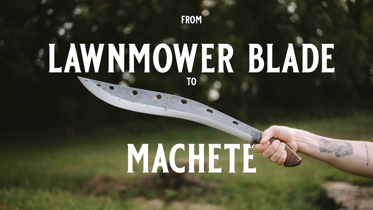 I made a GIANT KNIFE from a LAWNMOWER BLADE