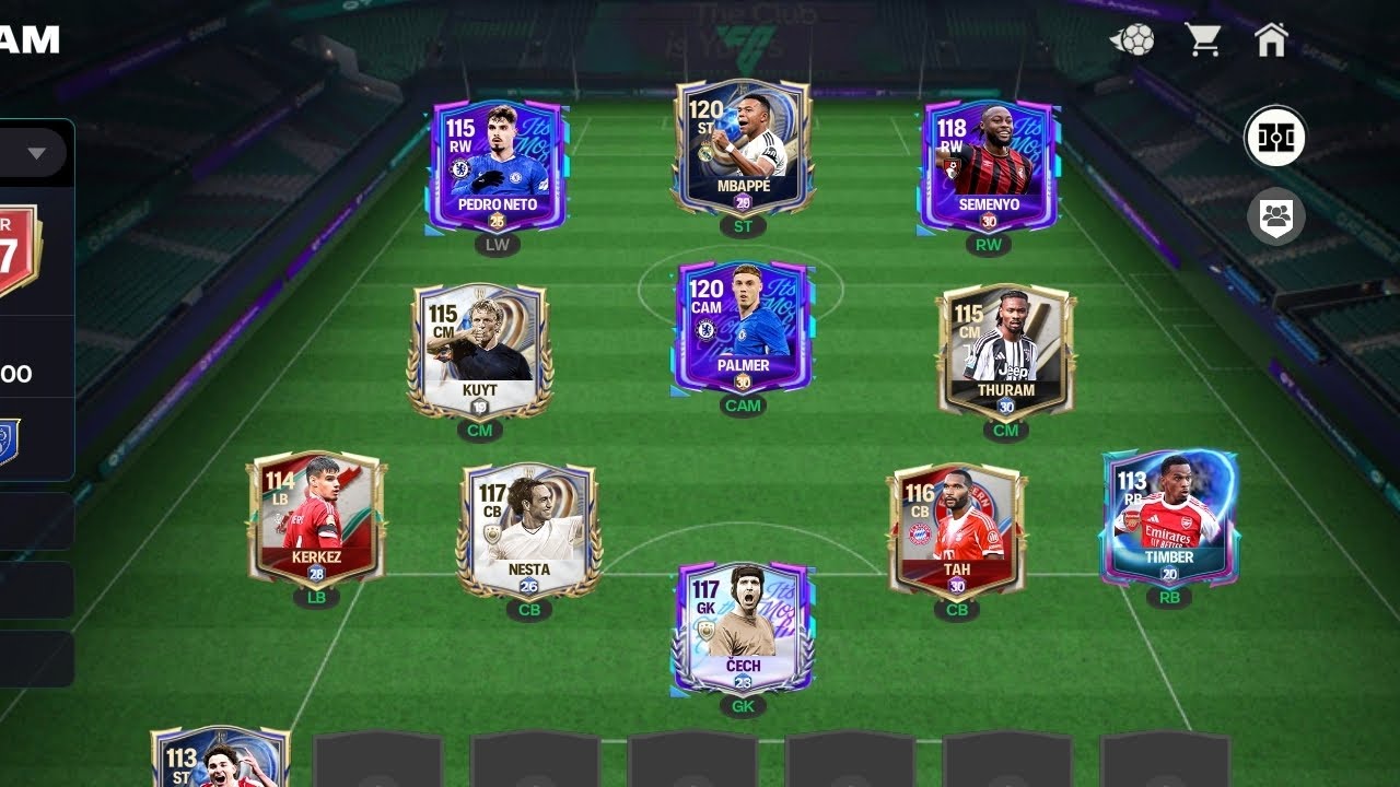 سلسلة تطوير التشكيلة لاعب 117 مرعب🔥#3 | fc mobile 26