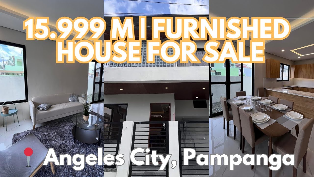 🏡 ₱16M Furnished Modern House for Sale in Angeles City Pampanga | Near Clark | HOWIETV HOUSE TOUR