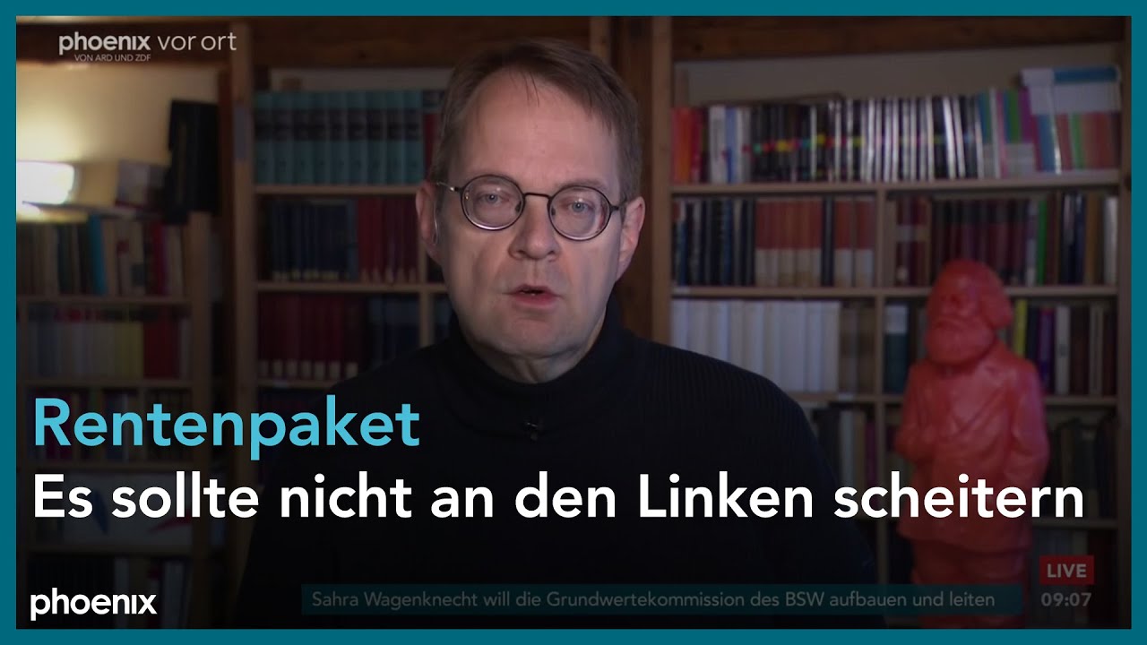 Rentenpaket: tagesgespr&auml;ch mit S&ouml;ren Pellmann am 08.12.25