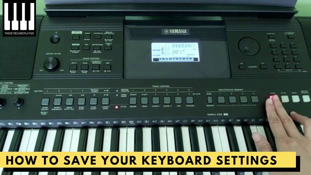 Using Yamaha Keyboard's Registration Memory