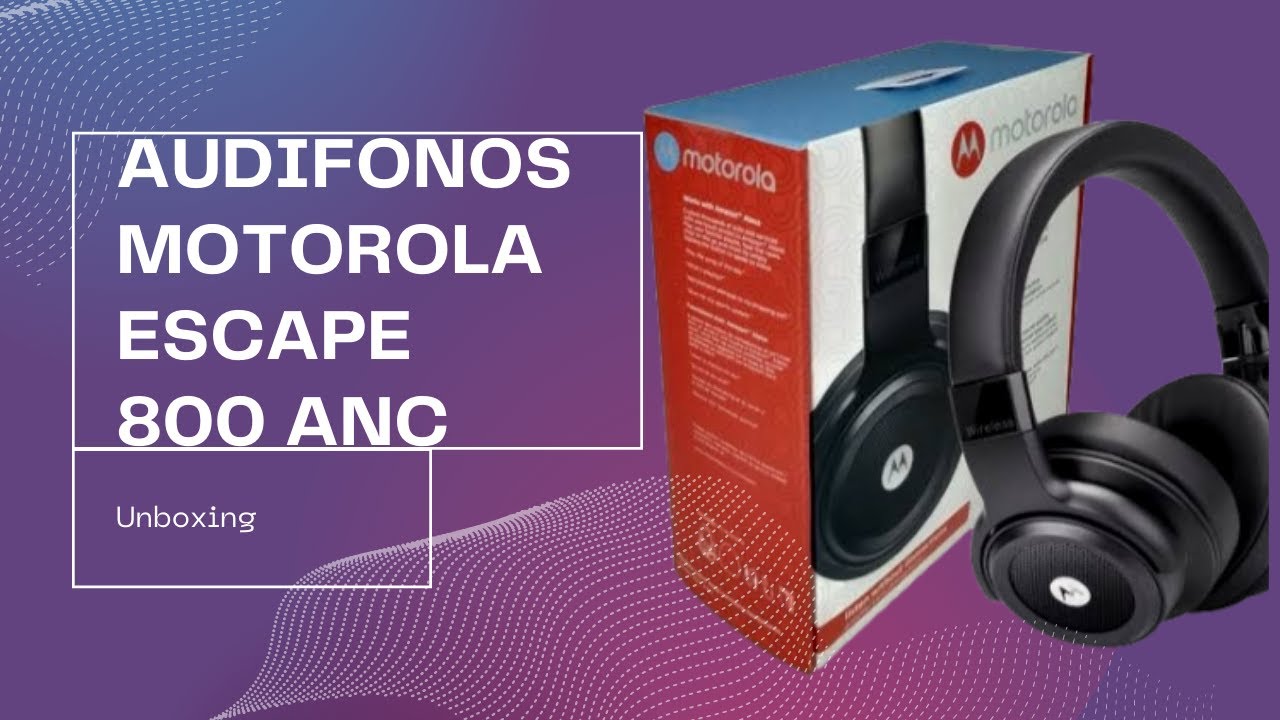 Audífonos inalambricos Motorola Escape 800 ANC// ¿De verdad suenan durisimo?