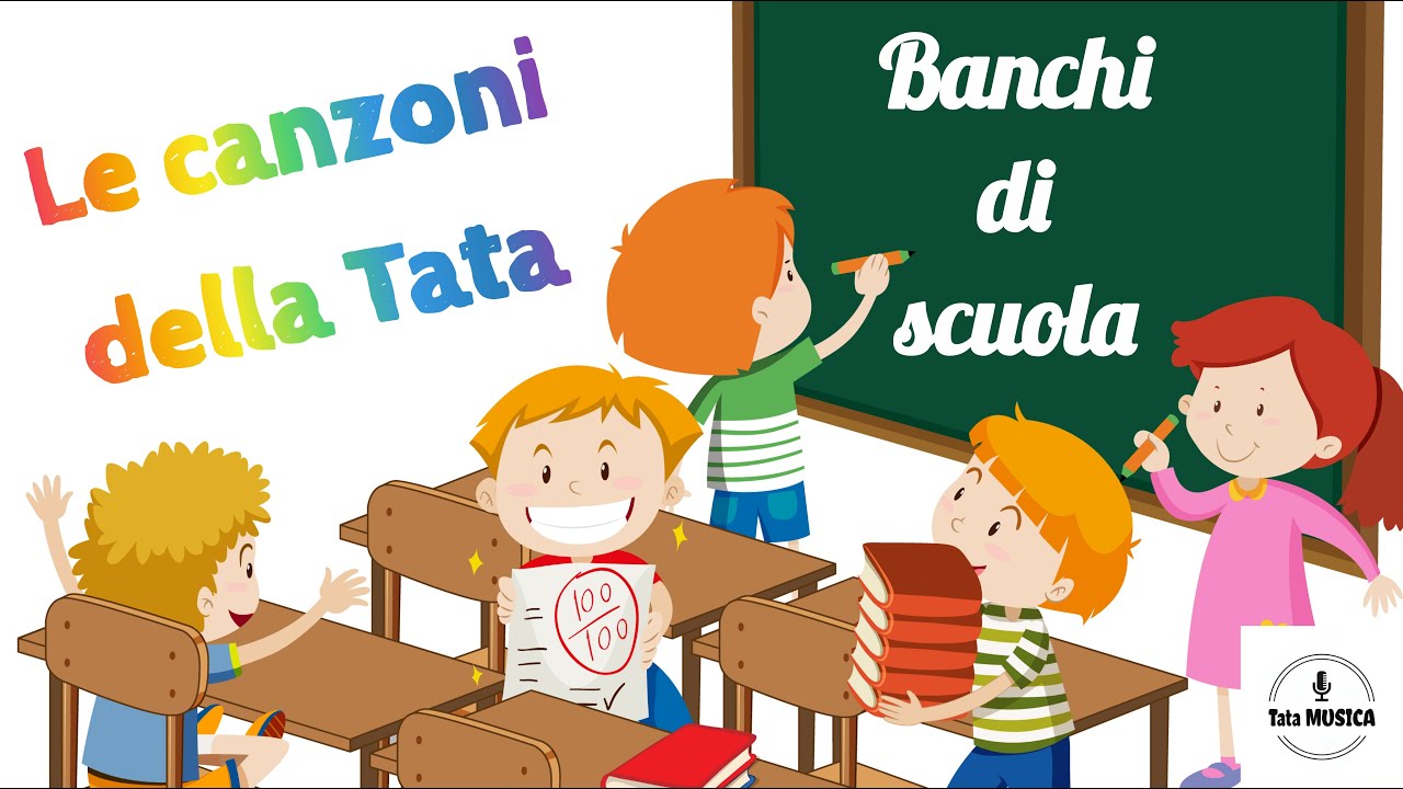 Banchi di scuola - Canzoni per bambini Tata MUSICA Genova Songs for kids lyrics testo in descrizione
