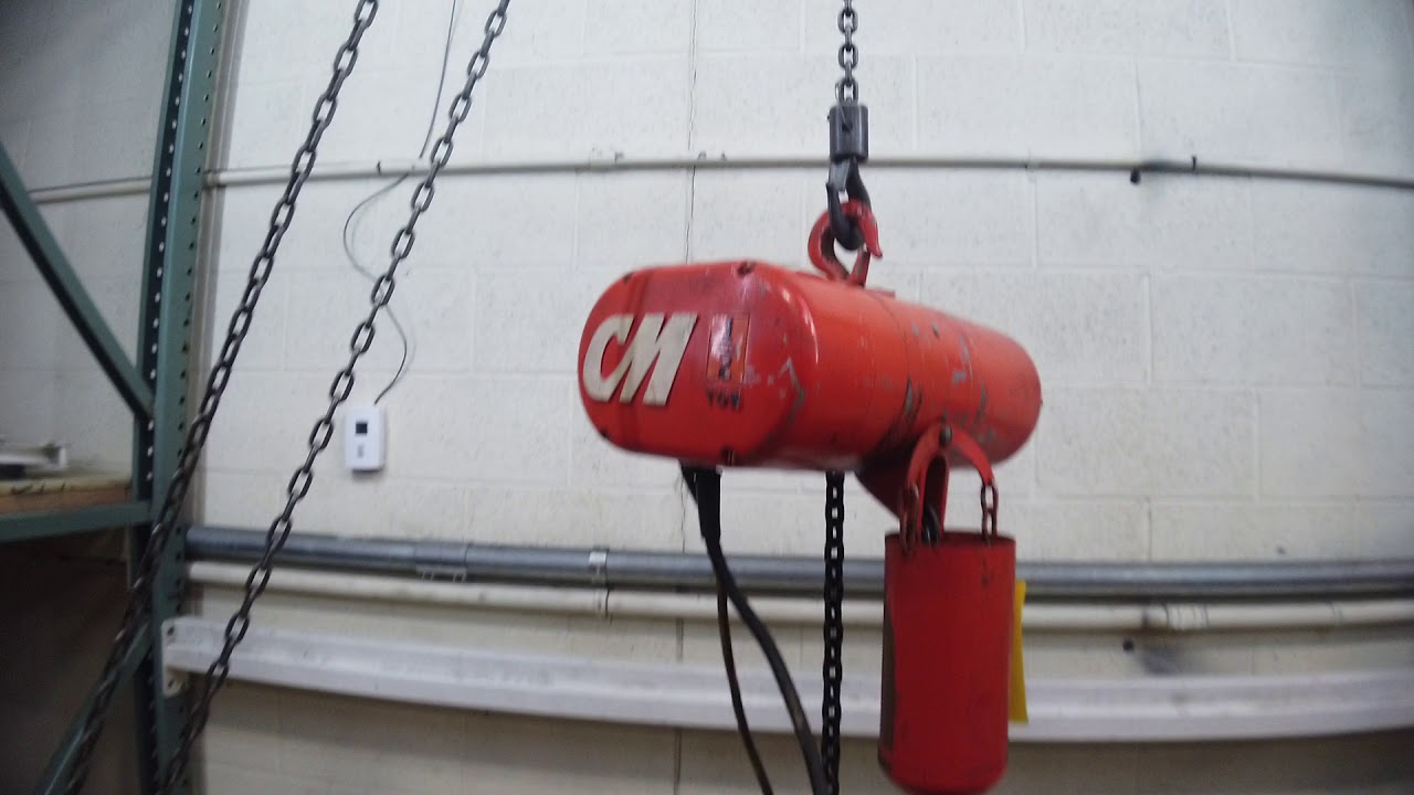 CM LODESTAR MODEL L2 Electric CHAIN HOIST 1/2 TON 10' LIFT 2 speed