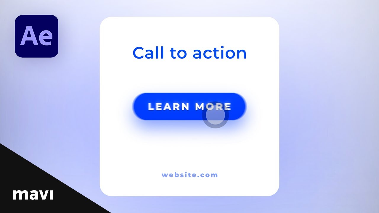 Animate a Simple Call-To-Action Button Scene in After Effects (Full Process)