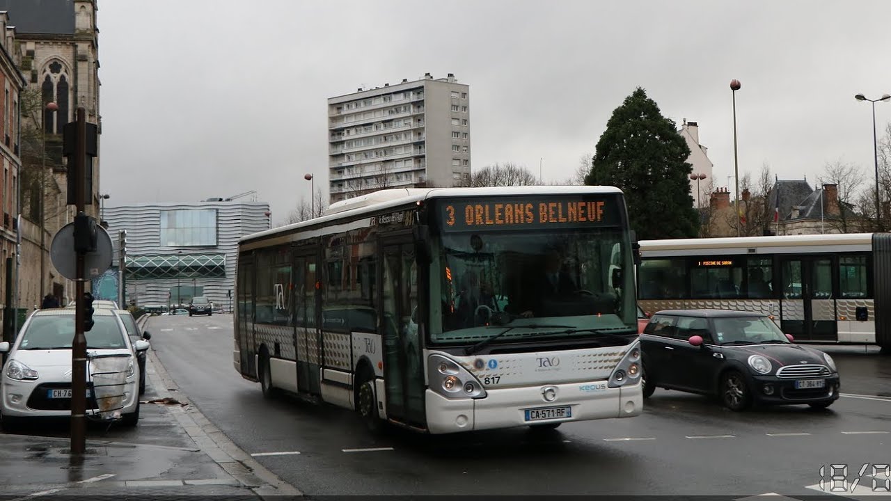 TAO À BORD D’UN IRIBUS CITELIS 12 LIGNE 6 DESTINATION GARE D’ORLÉANS N°817
