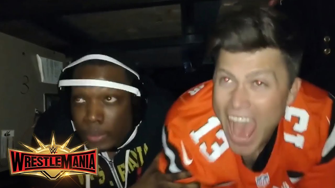 SNL's Colin Jost & Michael Che caught on camera under the ring: WWE Exclusive, April 7, 2019