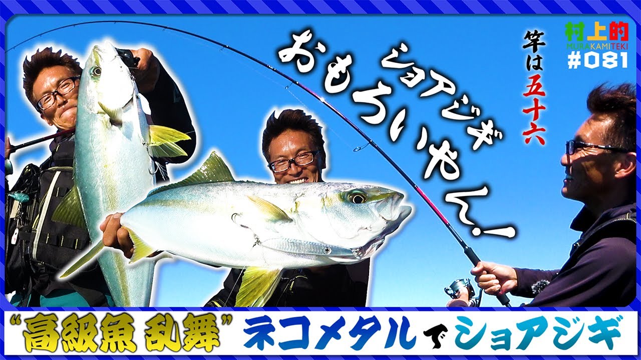 【村上的】#081 「オモロイ♪」ネコメタル大遠投！ショアジギで高級魚乱舞【海太郎 碧 五十六】