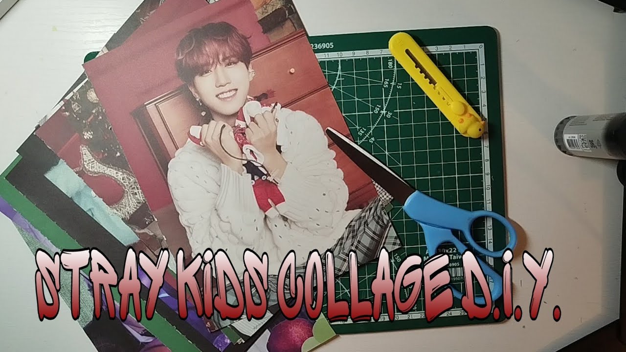 делаю новогодний коллаж и болтаю || Stray Kids collage d.i.y.