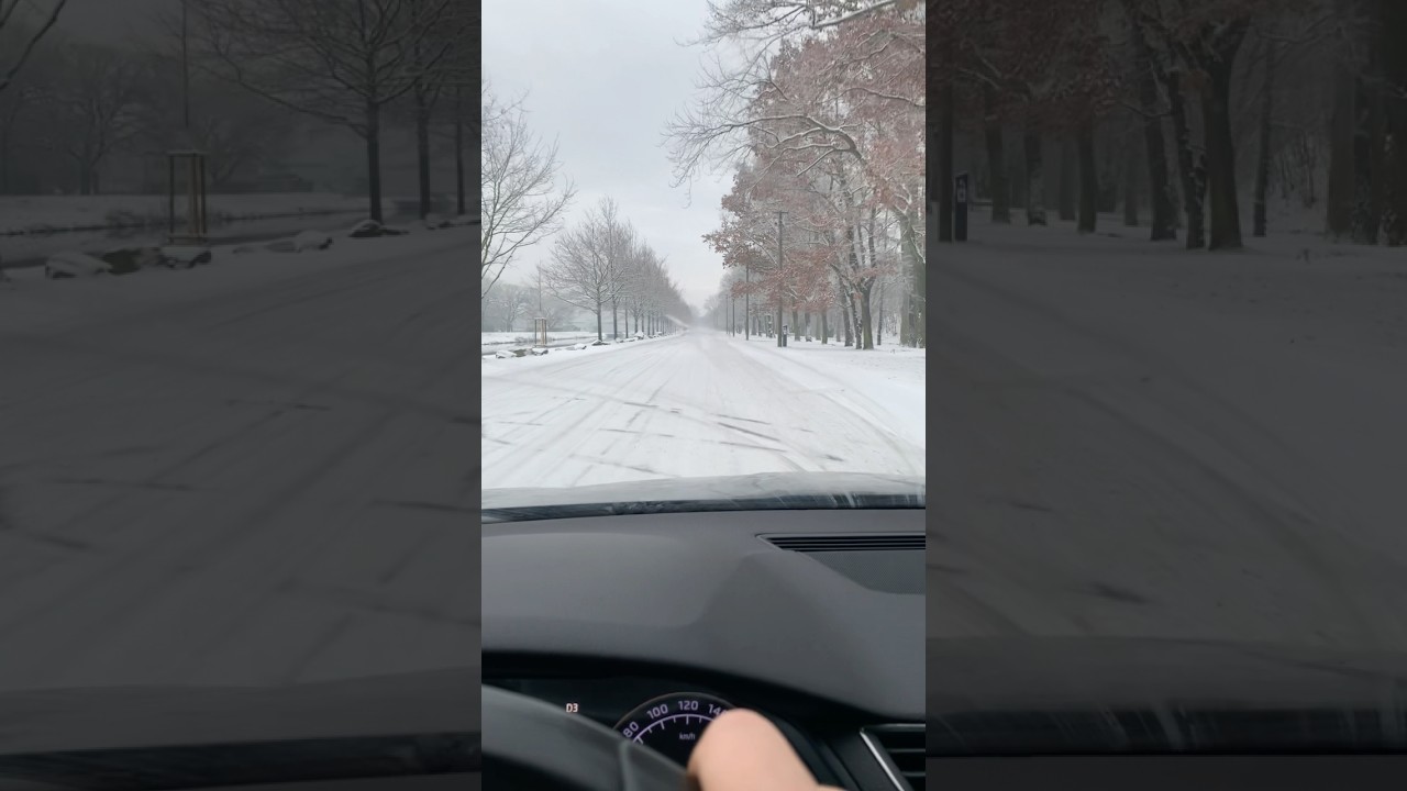 Snow-covered Prague