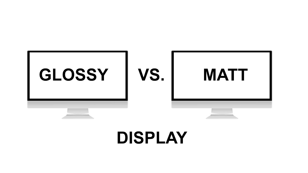 Glossy vs Matte screen ( anti glare ) - My First Video