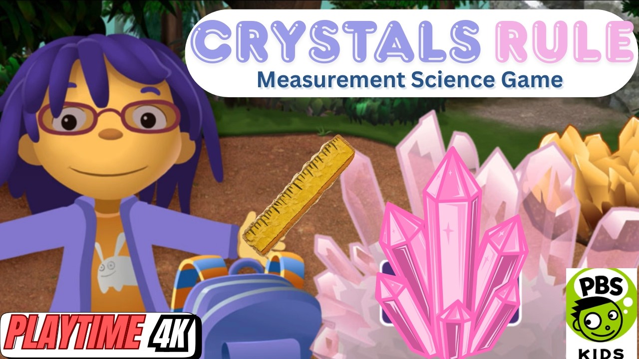 PBS Kids Sid the Science Kid | Super Crystals Rule Gameplay | Preschool Science Measurement Game