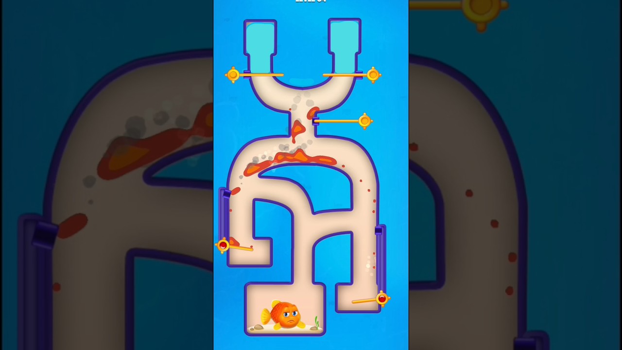 Save the fish 🐠 lvl 64 🎮 Random Candy #shorts #fishdom