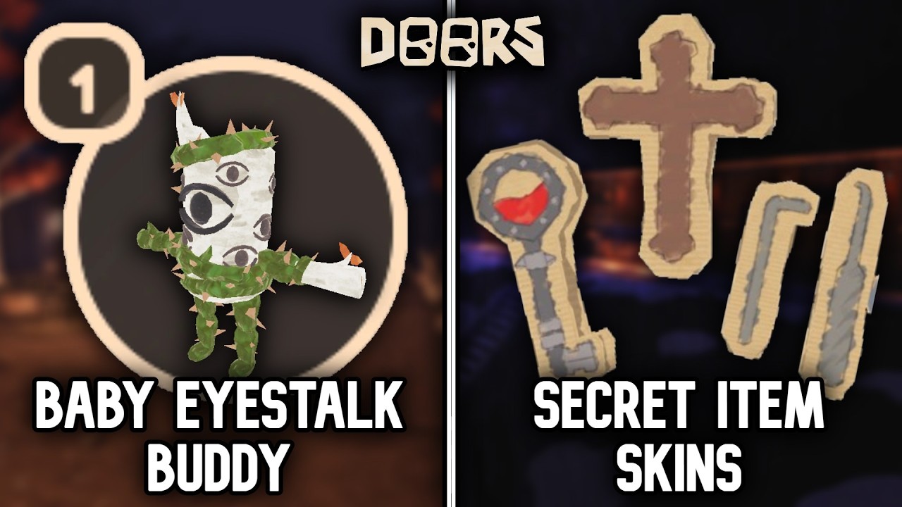 DOORS UPDATE NEWS: Baby Eyestalk Buddy + Secret Item Skins + MORE!