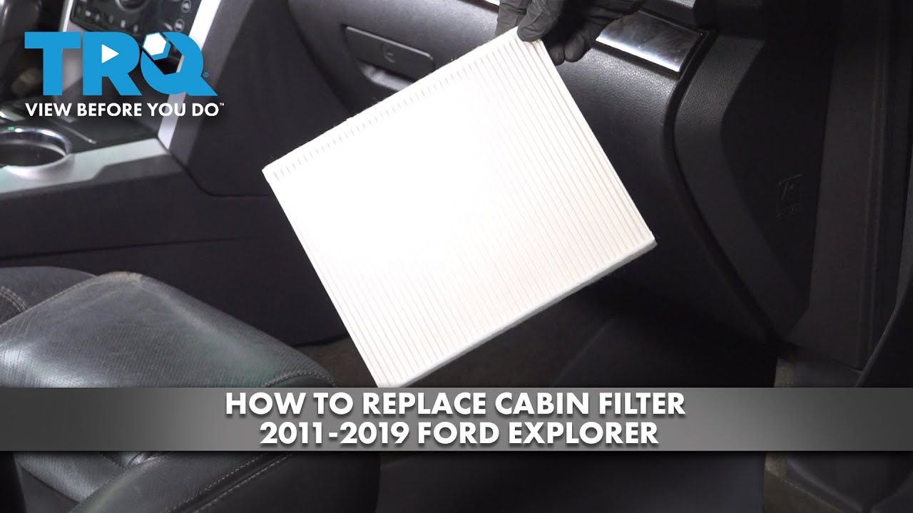 Как заменить салонный фильтр в Ford Explorer 2011-2019