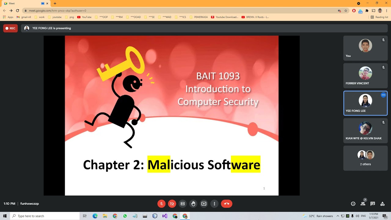 ICS Chapter 2 Malicious Software (5.7.2021)