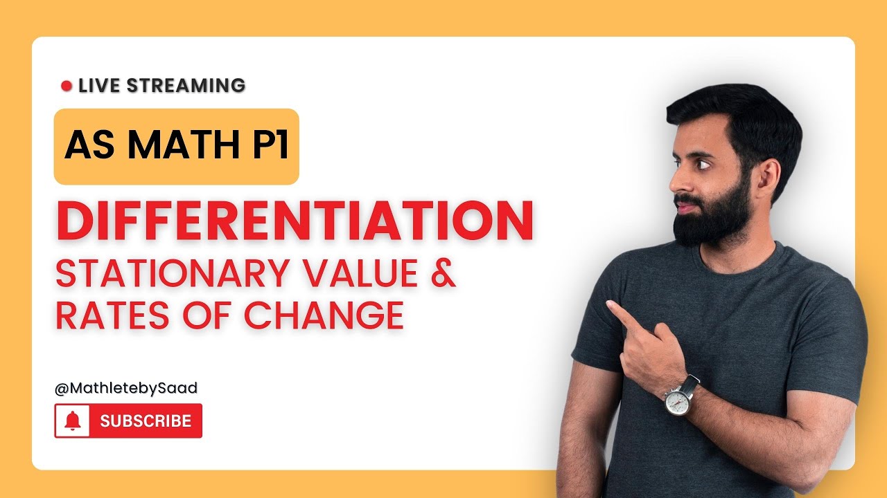 AS Math P1 - Differentiation - Stationary Value and Rates of Change