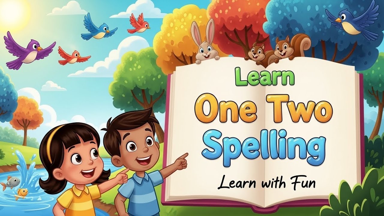 Numbers 1 to 20 with Spelling | One Two Three for Kids | Numbers 1–20 Spelling | One Two for Kids