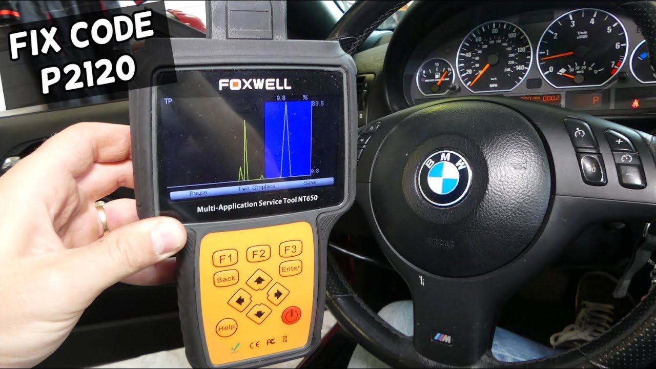 FIX CODE P2120 BMW E46 E39 E60 E53 X3 X5 Z3 Z4 E83 E85. P2120 Throttle Pedal Position Sensor Switch