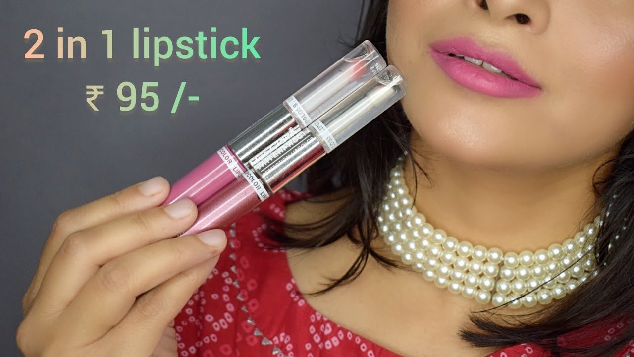 MISS CLAIRE lipstick 2 in 1 waterproof perfection lip color + lipgloss under 100