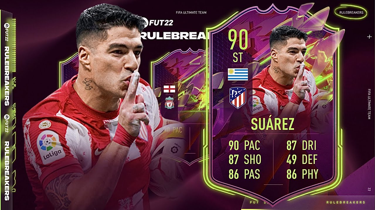 FIFA 22: LUIS SUAREZ 90 RULEBREAKER PLAYER REVIEW I FIFA 22 ULTIMATE TEAM