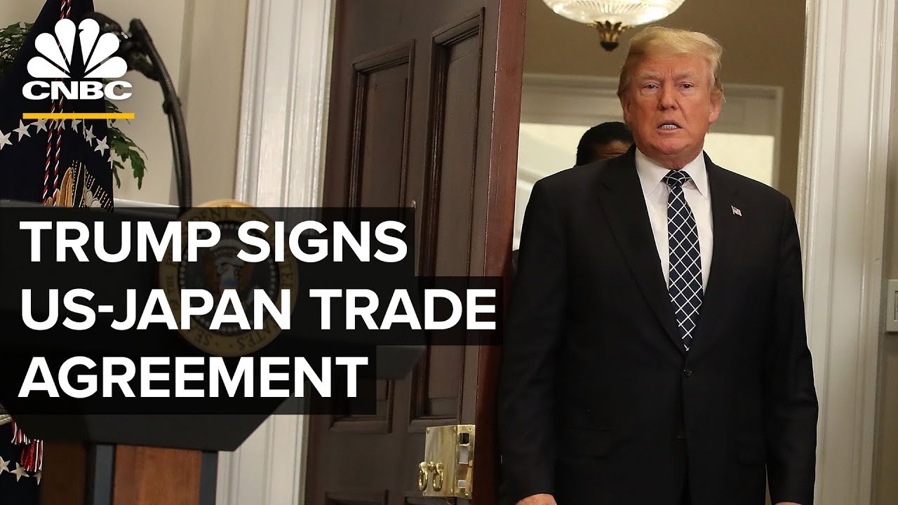 President Trump signs the U.S.-Japan Trade Agreement &ndash; 10/7/2019