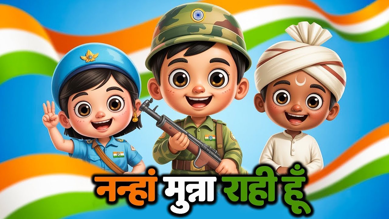 Nanha Munna Rahi Hoon नन्हा मुन्ना राही हूँ | Indian Patriotic song | Republic Day गणतंत्र दिवस 🇮🇳