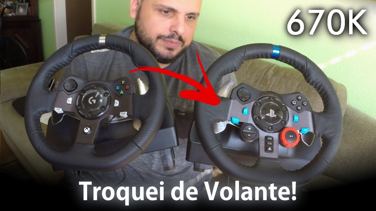 Unboxing Logitech G29 - ESPECIAL 670K Inscritos! GT Sport, Forza 7 e TUDO mais de volante! [PT-BR]
