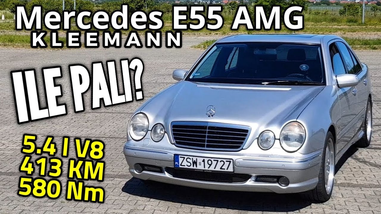 2000 Mercedes E55 AMG - Ile spali NAJMNIEJ w mieście?