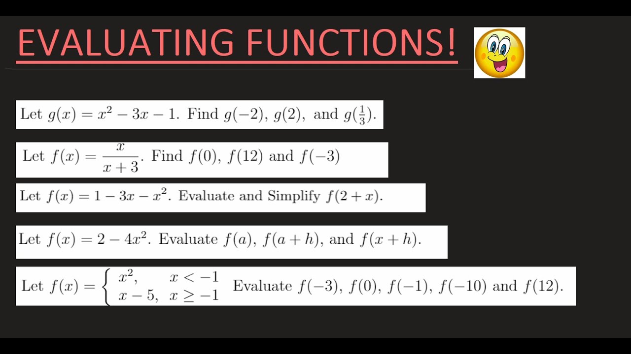Evaluating Functions