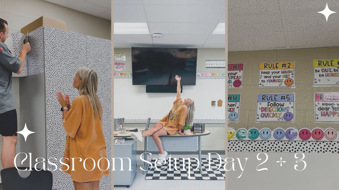 Classroom Setup Day 2 & 3 || Retro Themed || 2022
