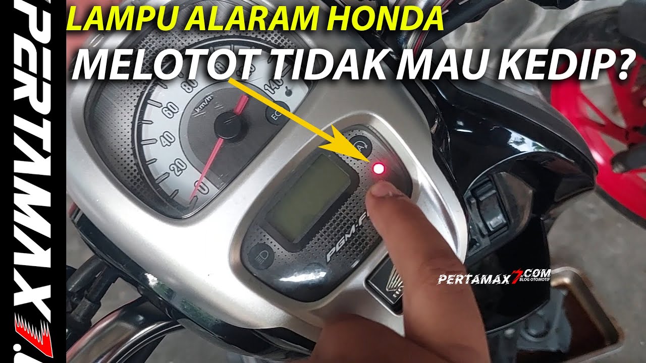 JIKA Lampu Merah Alarm Honda Nyala Terus Vario ADV PCX BeAT Scoopy Tidak Mau Kedip #honda #alarm
