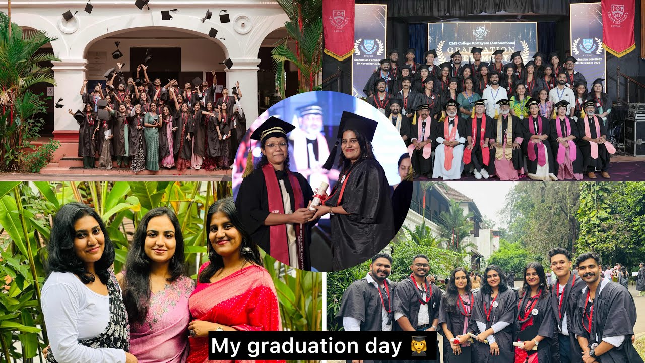 My Graduation day 👩‍🎓|CMS College Kottayam 💞 #graduationday #cmscollege #dailyvlog