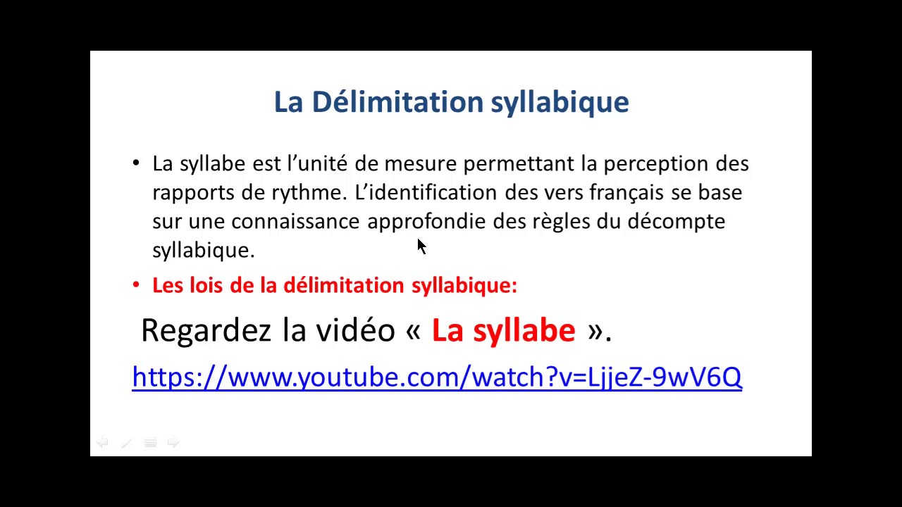 La versification 2 (Poésie)