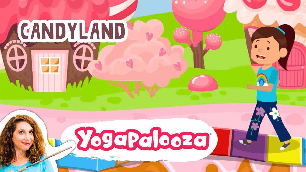 Let's go to Candyland!  Sweet Mindful Movement Adventure with @yogapalooza!