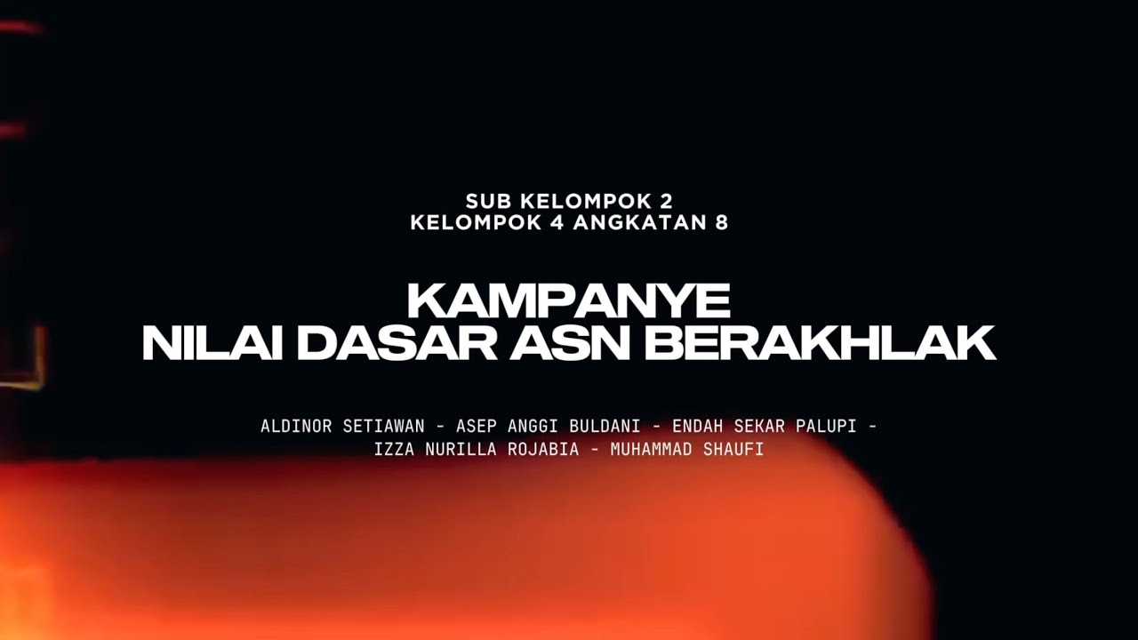 Kampanye Nilai Dasar ASN BerAKHLAK #Latsarkemendiktisaintek