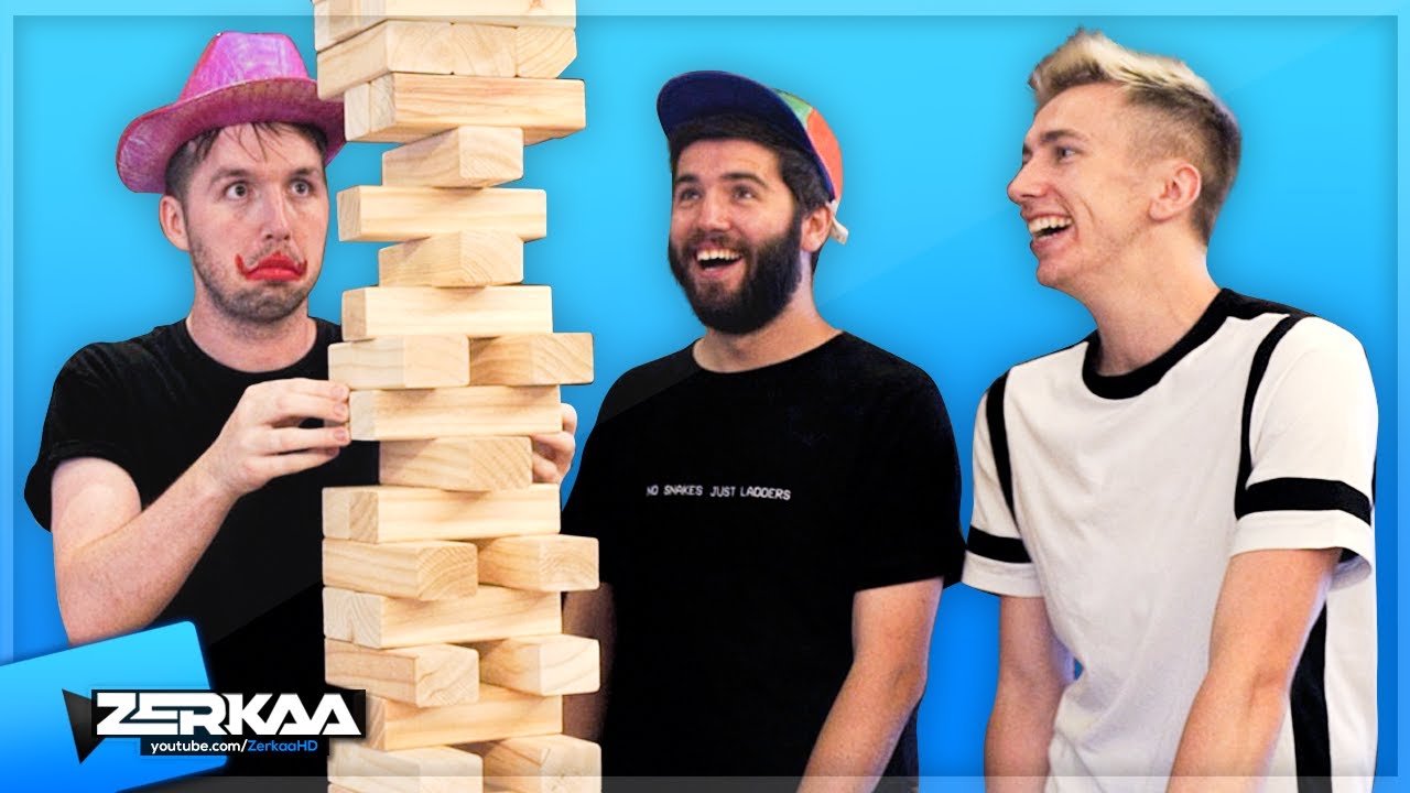 WEIRDEST GIANT JENGA CHALLENGE!