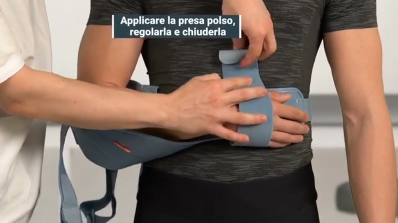COME INDOSSARE IL TUTORE DI SPALLA PER LE LUSSAZIONI ACROMION CLAVICOLARI