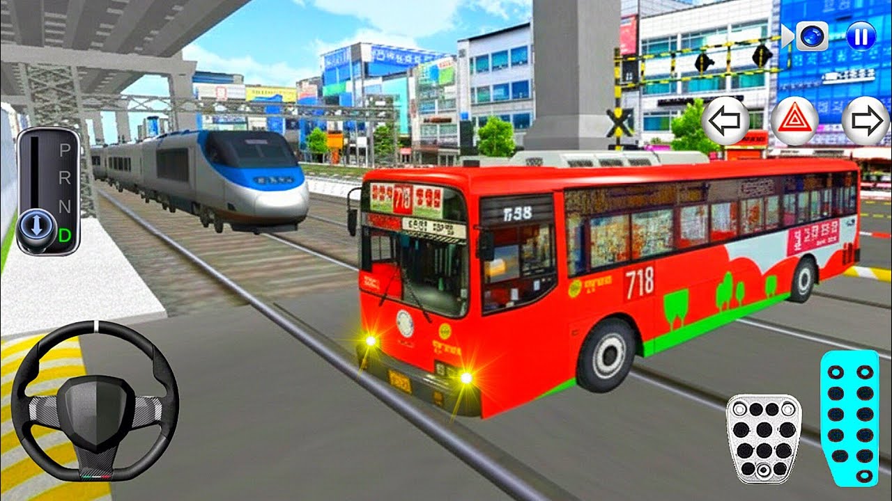 New Express Bus Vs Bullet Train - 3D Driving Class 2026 - 3D Driving Class Game - Car Game