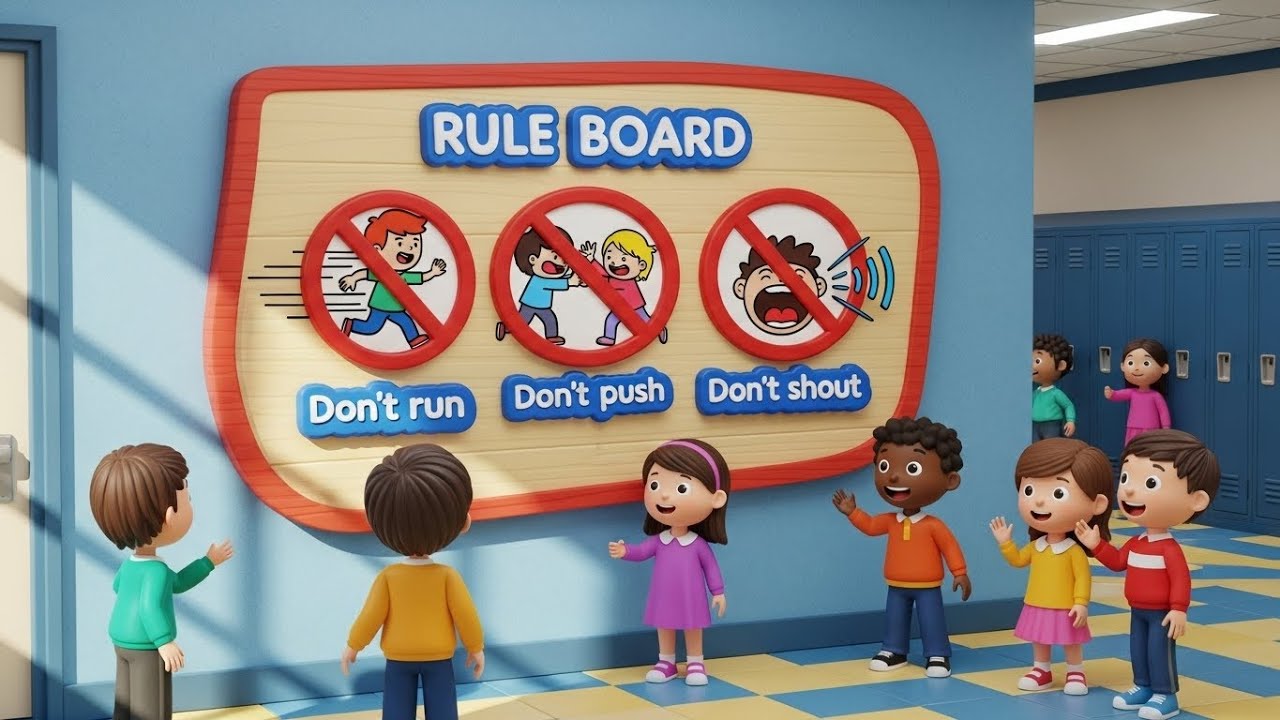 Let’s Follow the Rules | Classroom Rules Song for Kids | 생활 영어 | 초등 영어 노래