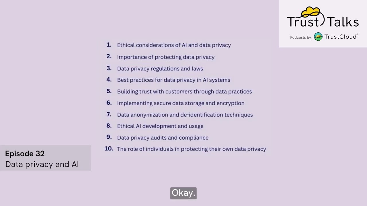 Data privacy and AI | TrustTalks - Ep 32 | Security and GRC Podcast