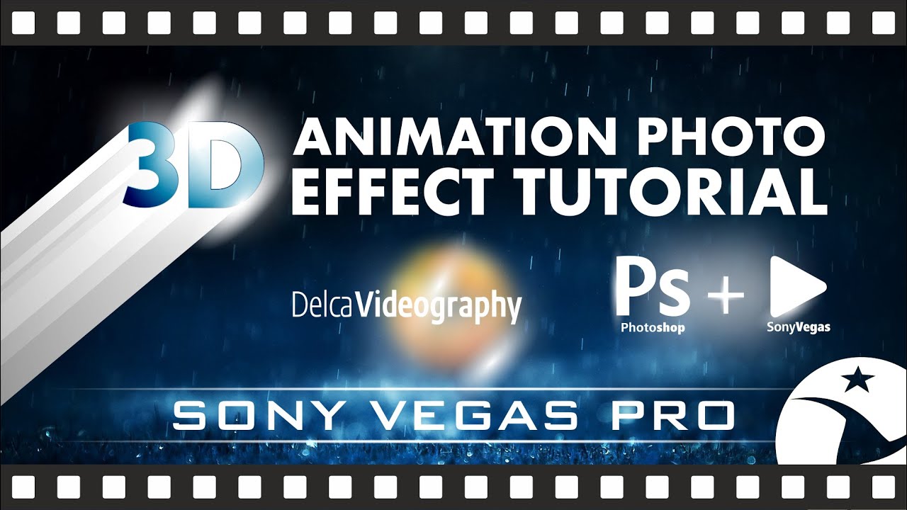 SONY VEGAS PRO + PHOTOSHOP TUTORIAL 3D ANIMATION PHOTO EFFECT