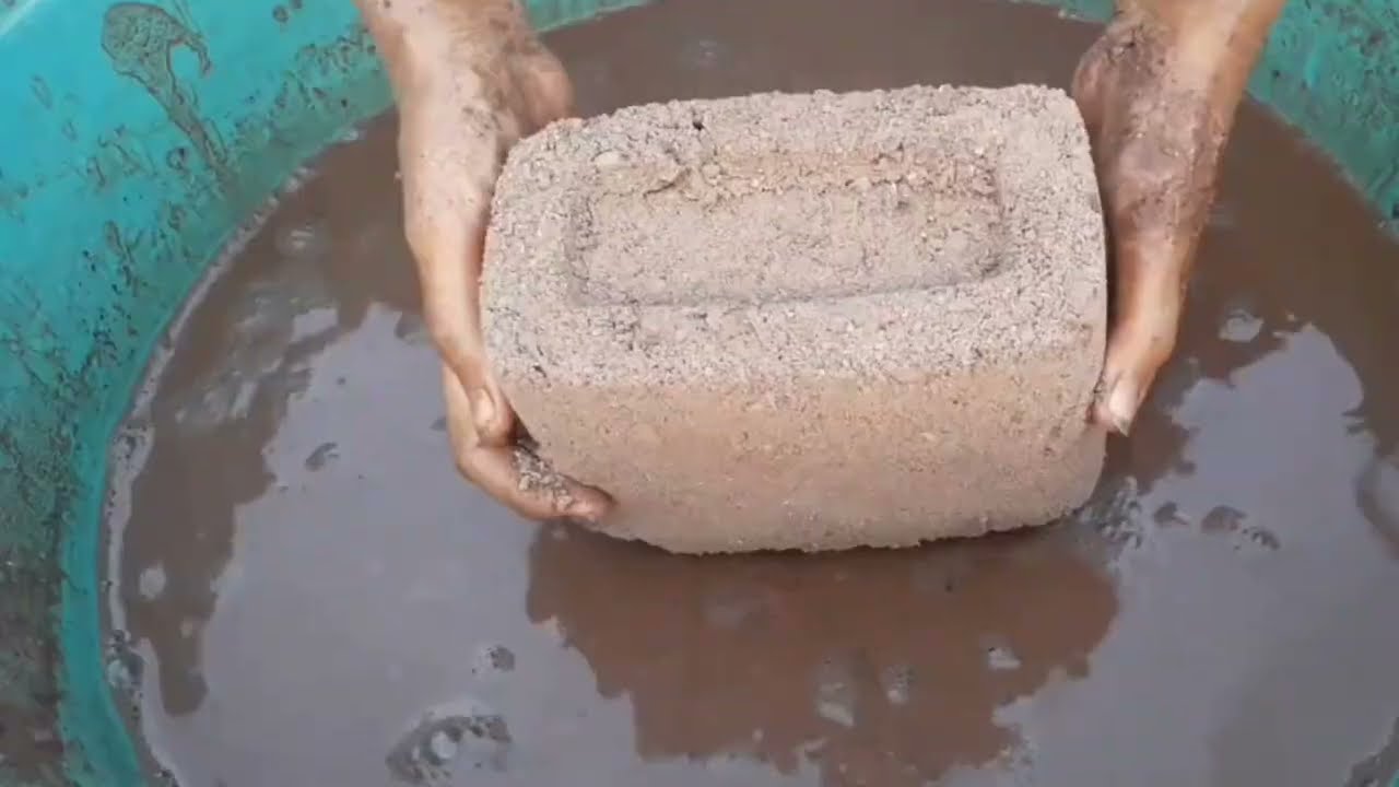 Brown dirt ice cream boxes water crumbling ASMR+paste play 🔥😴💦📸