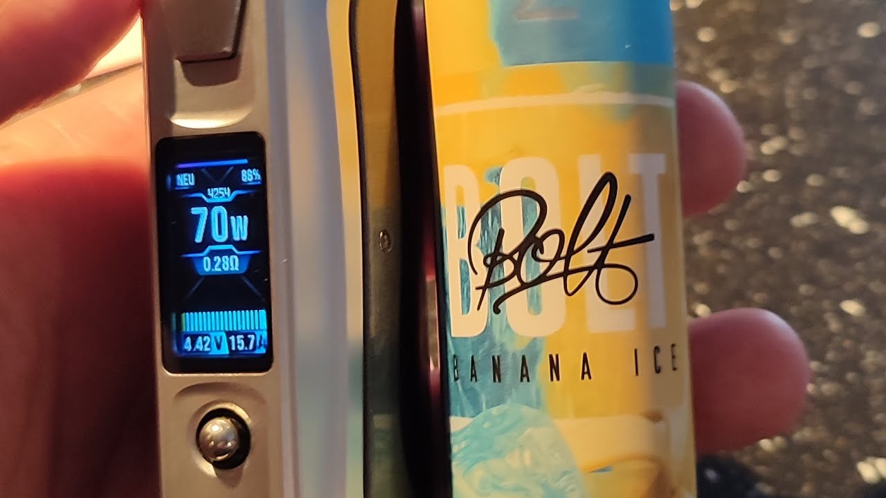 Zeus juice New Line BOLT, Banana ice 70/30 vg pg