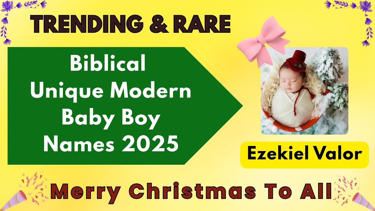 ✝️Best Christian Baby Boy Names 2025✝️ Trendy Rare & Meaningful Biblical Names#christian #boy#names 