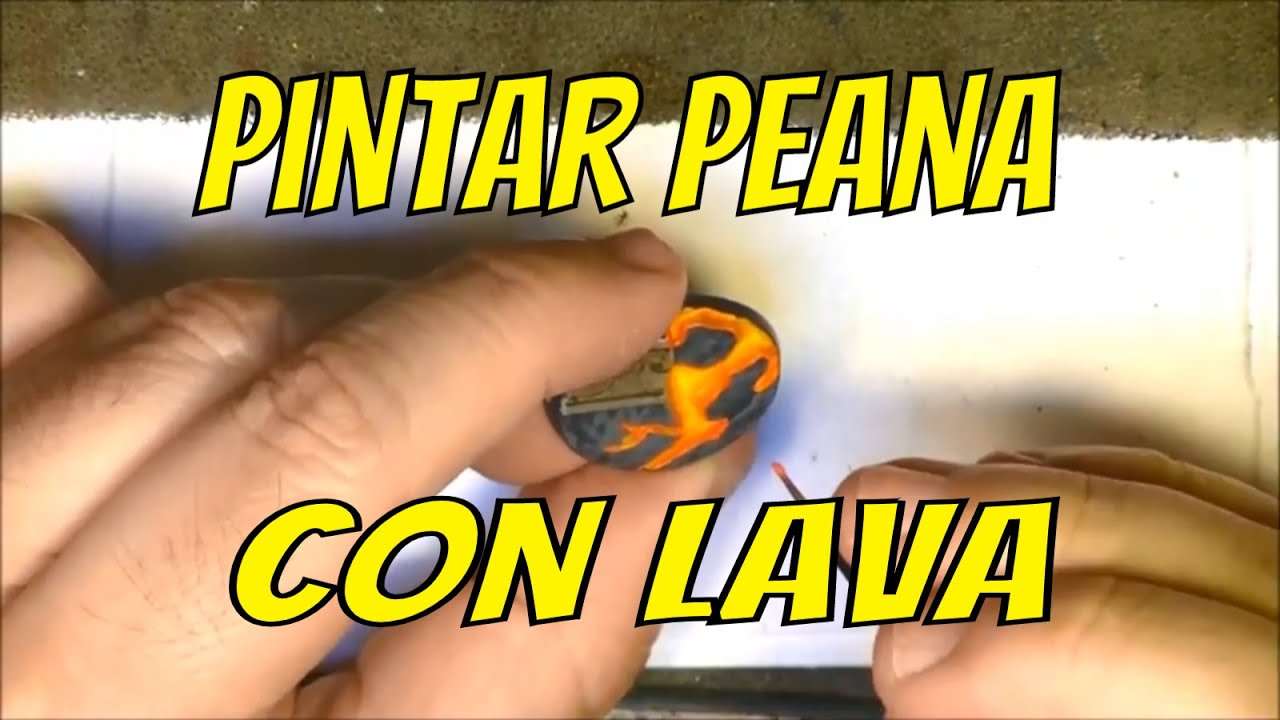 Pintar peana con lava