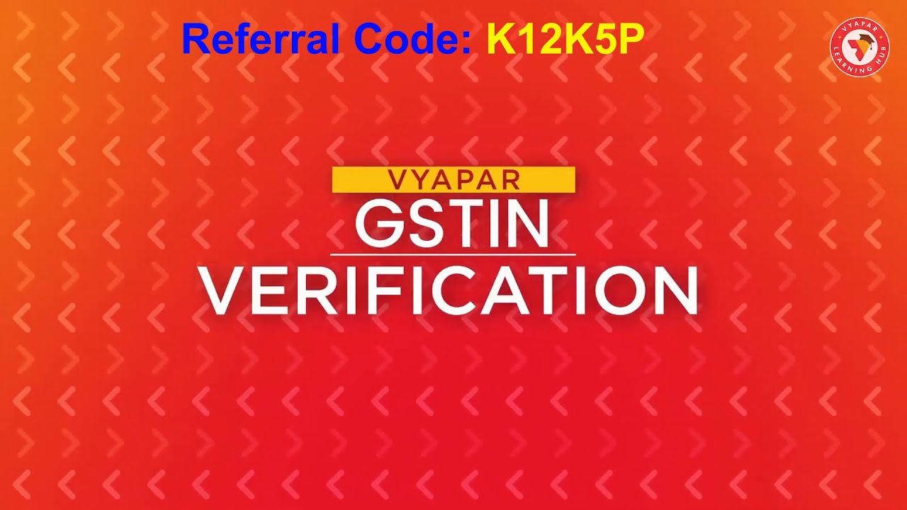 How to do GSTIN verification in Vyapar (ENGLISH)  Varification GSTIN  Number